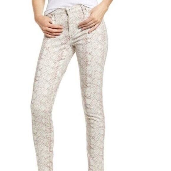 AG Adriano Goldschmied Prima Ankle Jeans Skinny Python Snake Print Size 28 $198 - Picture 4 of 15